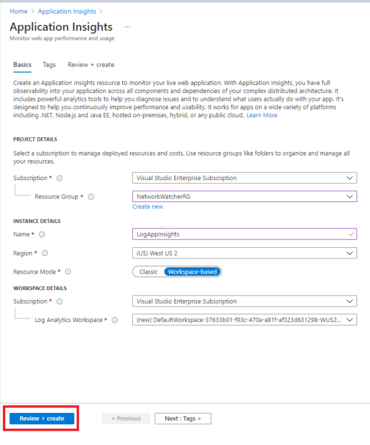 Using Azure Application Insights for Exception Logging in C#